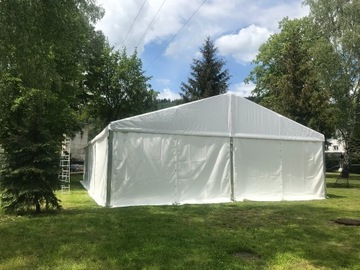 Hala namiotowa 10x15 m używana, gotowa do odbioru