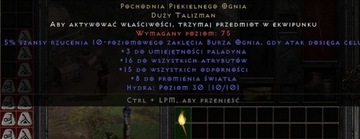 D2R Diablo 2 Resurrected Torch Pochodnia Paladyn