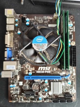 Zestaw MSI H81M-P33, I5-4570, 2x4GB GOODRAM