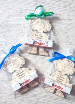 Chłopiec z Kinder,magnes,prezent na dzień chłopca 