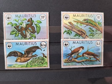 Mauritius Mi 459-62** czyste Wildlife Protection 