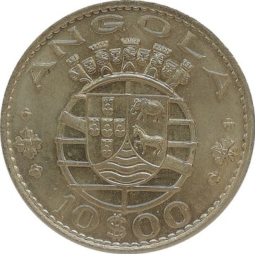 Angola 10 escudos 1970, KM#79