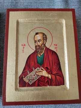 Ikona 18x14 cm Święty Paweł Grabowski Bizantyjska