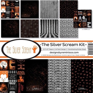 The Silver Scream Kit zestaw papierów Halloween