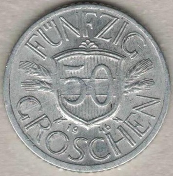 Austria 50 groschen groszy 1946  22 mm  nr 2