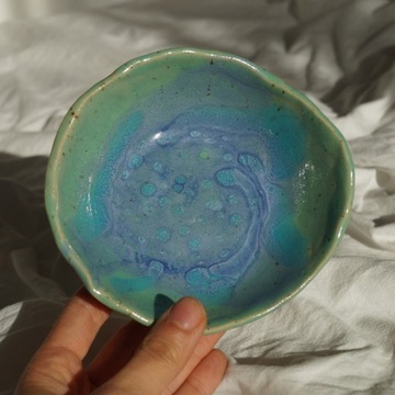 Miseczka miska ceramiczna handmade zielona