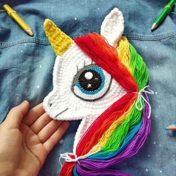 My Little Pony Naszywka Łatka Hand Made szydełko