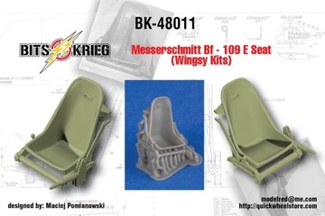 BitsKrieg -1/48 fotel do Bf-109 E Wingsy Kits