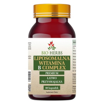 Liposomalna witamina b complex 60 kap BIO HERBS 