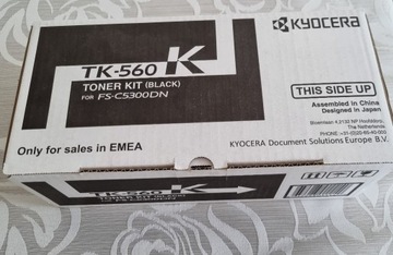 Tonery Kyocera TK-560 czarny, żólty i czerwony.