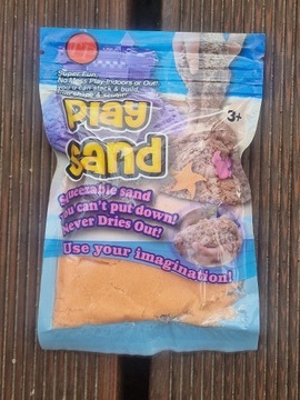 Piasek Kinetyczny PLAY SAND 80g POMARAŃCZ +FOREMKA