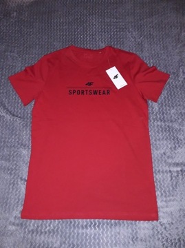 T-shirt 4F NOWY czerwony S