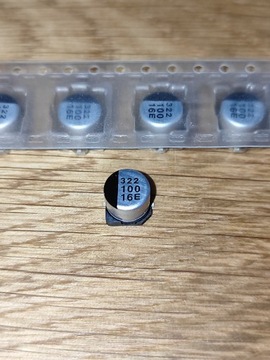 [50szt] Kondensator SMD 100uF 16V 6,3x5,5 Nippon