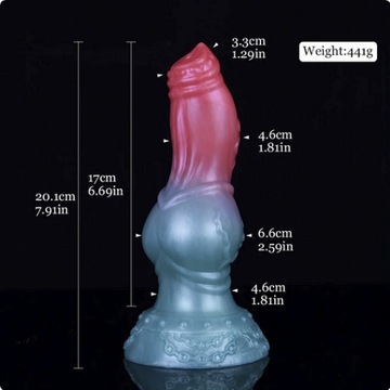 3 Fantasy Dog Wolf penis Knot a'la BadDragon Dildo