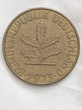 453 Niemcy RFN 10 fenigów, 1973