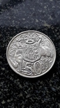 50 centów, Australia, 1966, SREBRO