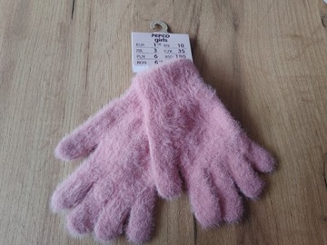 Pepco milusie rękawiczki 5-12lat różowe nowe