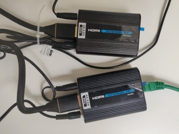 Konwerter HDMI na skrętkę UTP kat.6/6A/7 z IR4Kx2K
