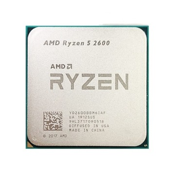 Procesor AMD Ryzen 5 2600 , 6 rdzeni - 12 wątków, używany 