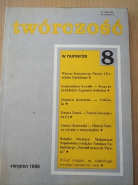 Twórczość nr 8/90 r