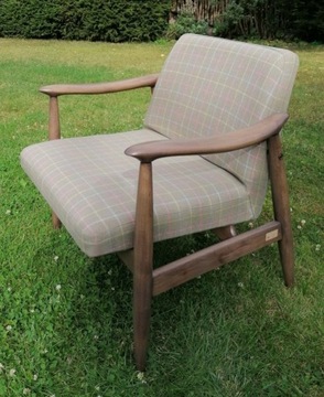 Fotele tapicerowane w retro stylu - 4 szt. 