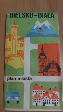 Plan miasta Bielsko- Biała z 1985r. 