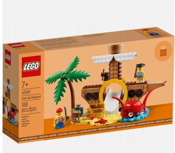 LEGO GWP 40589 Plac zabaw ze statkiem pirackim