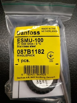 Czujnik temperatury zanurzeniowy ESTMU-100 Danfoss