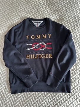 Bluza Tommy Hilfiger haftowane złote logo