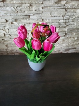 Tulipany Silikonowe Dzień Matki Kobiet Kwiaty 