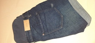 Spodenki ciążowe H&M mama M jeans niebieskie