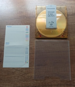 DVD-RAM Panasonic 4,7GB  kaseta caddy kartridż