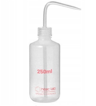 Tryskawka z LDPE z skalą 250 ml, nakrętka biała