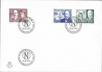 FDC Szwecja 1975 Nobliści 1915 Nobel nauka chemia