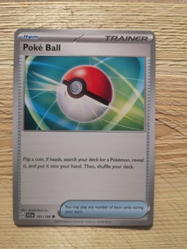 Karty pokemon Trener Poke Ball 185/198