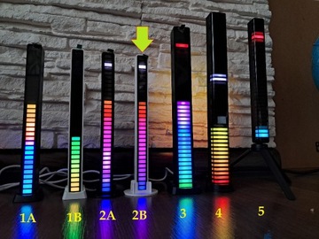 Słupek RGB efekt świetlny 32LED USB biały 2B apka