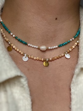 Naszyjnik handmade perły
