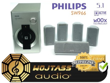 Zestaw 5.1 kolumn kina domowego PHILIPS Subwoofer