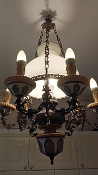 Unikatowa piękna stara lampa