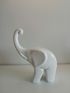 Słoń ceramiczny, malowany proszkowo. 