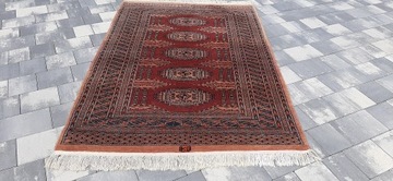 Bokhara pakistański dywan wełniany buchara 198 x 1
