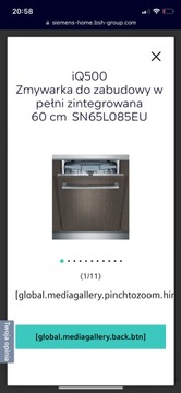 Zmywarka SIEMENS SN65L085EU  60 cm do zabudowy 