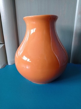Wazon pomarańczowy ceramiczny sredni