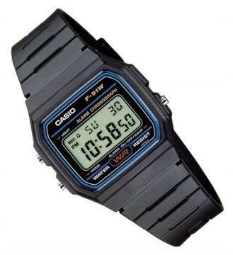 Kultowy zegarek RETRO Casio F-91W 1YER OLDSCHOOL