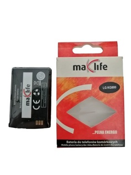 Bateria MaxLife do telefonu LG KG800 1300 mAh