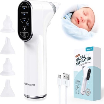 Bubbacare Elektryczny aspirator do nosa dla niemowląt