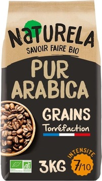 NATURELA Café Grains Bio PURE ARABICA organiczna kawa ziarnista 3 kg