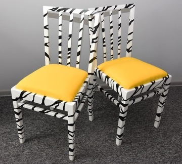 Krzesła dekoracyjne, komplet 2 szt.