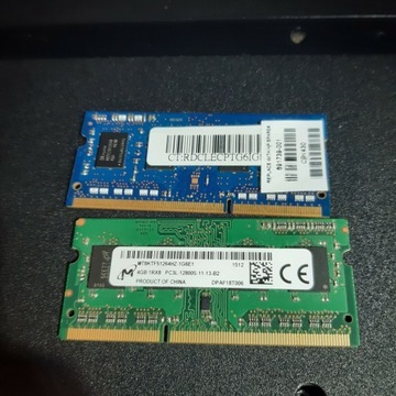 RAM SODIM DDR3 1600 4 + 2GB 6GB laptop