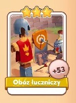 Coin Master Obóz Łuczniczy 1szt wysyłka w 5min 